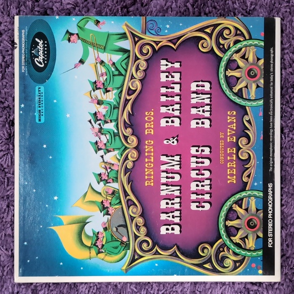 Ringling Bros. Barnum & Bailey Circus Band Record Album Merle Evans 33 RPM 12" - Picture 1 of 10